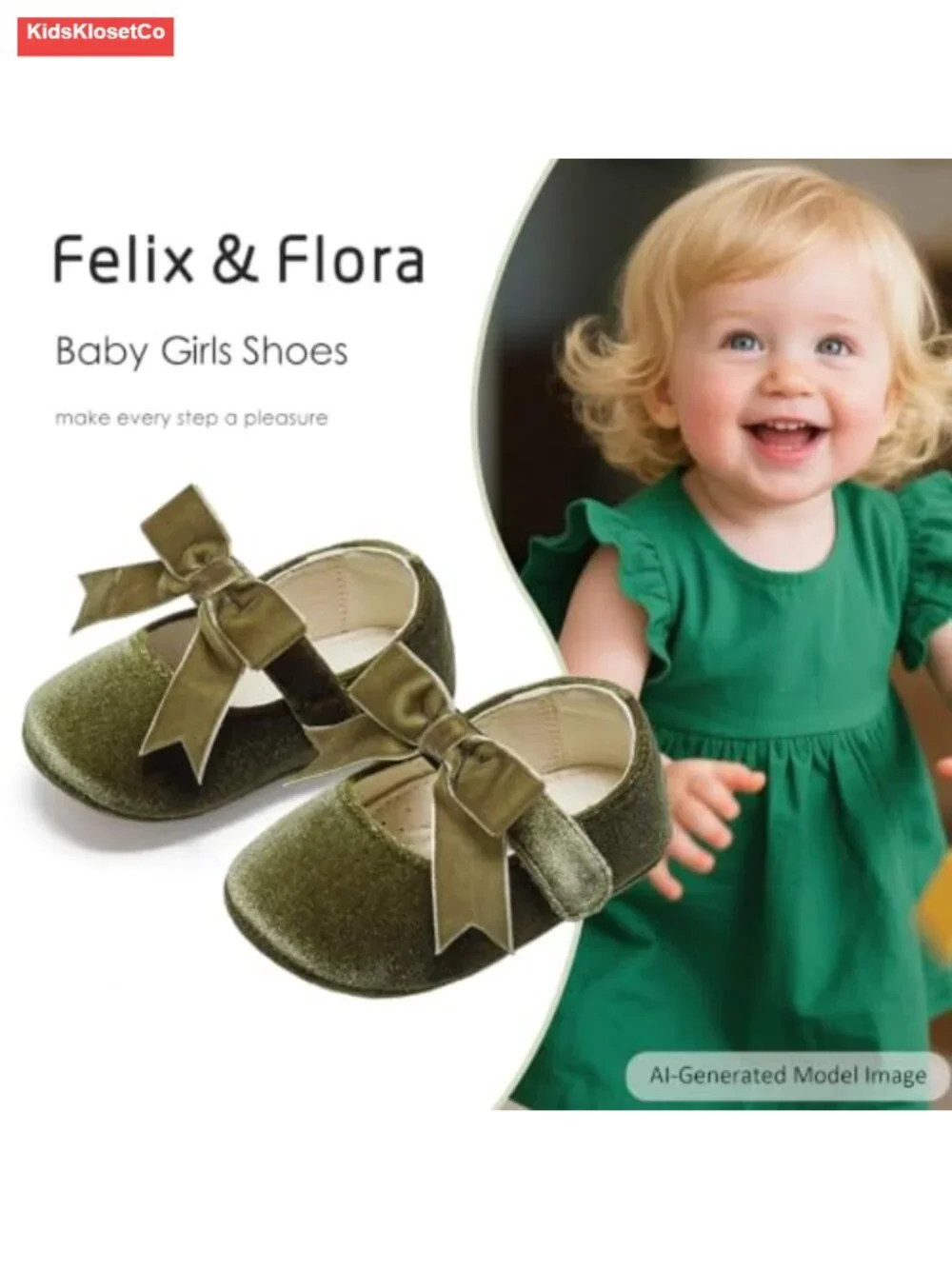 Soft Sole Baby Shoes Infant Girls Ballet Flats Mocc Rubber Sole Walking Crib